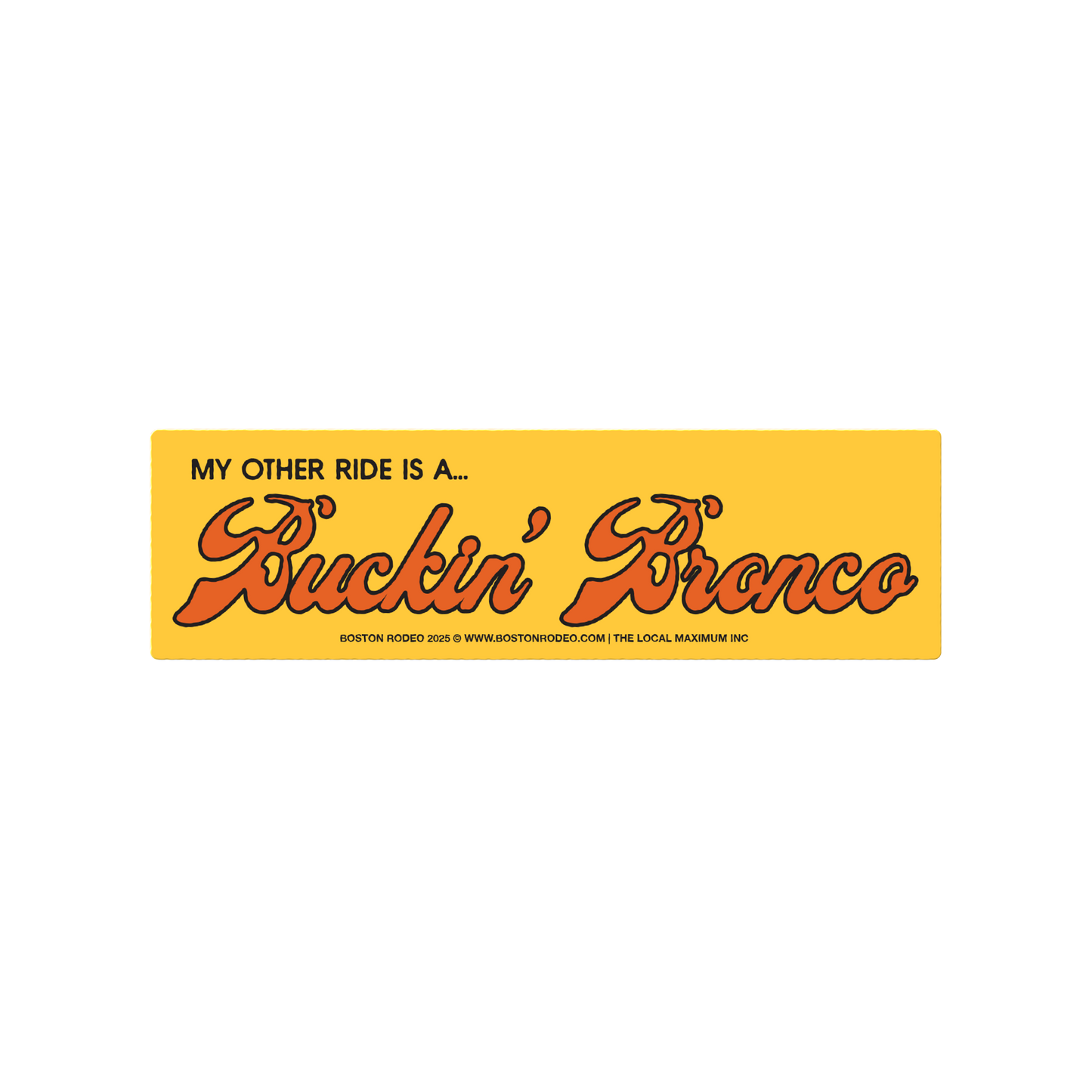 Buckin' Bronco Bumper Sticker