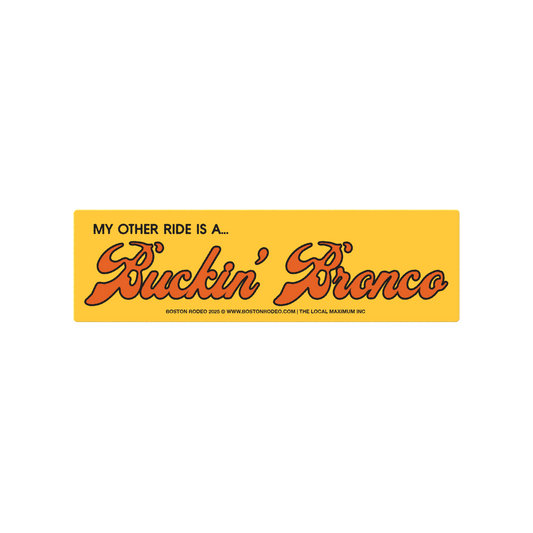 Buckin' Bronco Bumper Sticker